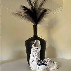 Adidas White and Blue Stan Smith Shoes